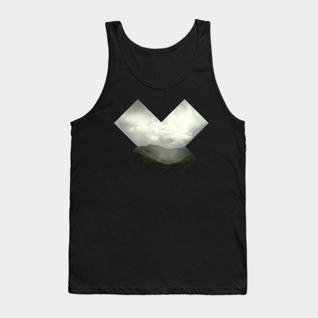 Cross and mountain Tank Top by Kyra_Clay